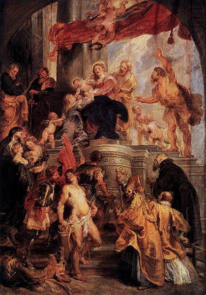 Virgin and Child Enthroned with Saints, Peter Paul Rubens